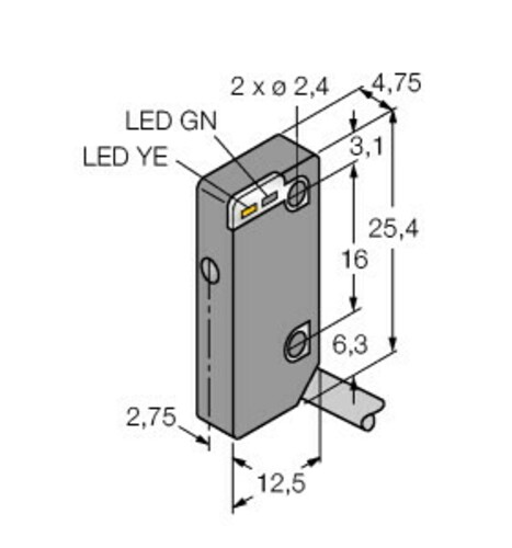 Turck Miniatursensor Empfänger VS4RP5R
