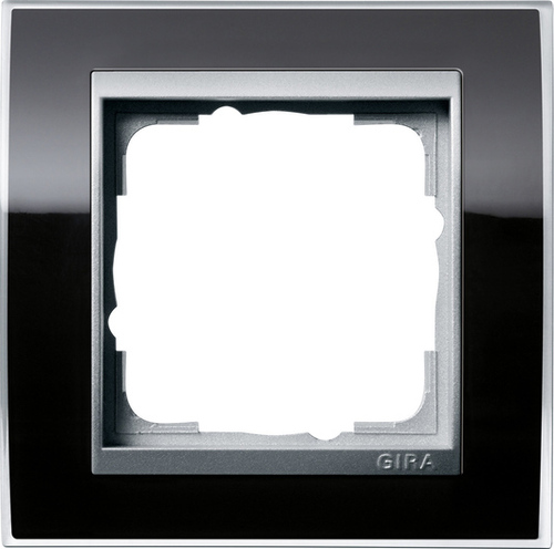 Gira Abdeckrahmen 1-fach ch klar schwarz 0211736 Gira Abdeckrahmen 1-fach ch klar schwarz 0211736