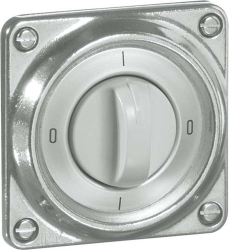 Peha Drehschalter aluminium guss mit Oberteil D 336.69 AGU WE