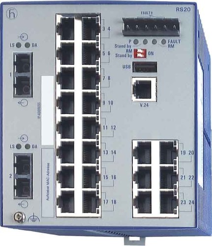 Hirschmann INET Ind.Ethernet Switch RS20-2400M2M2SDAP