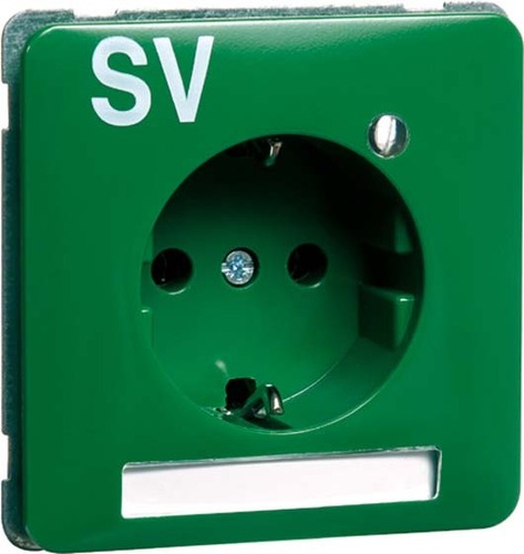 Peha SCHUKO-Steckdose gn 16A 250V Besch.Feld D80.6511.42LED/4NASV
