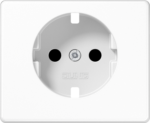 Jung Zentralplatte für SCHUKO-Steckdose SL 520 KI WW PL Jung Zentralplatte für SCHUKO-Steckdose SL 520 KI WW PL