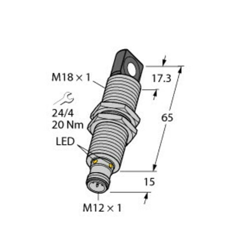 Turck Ultraschallsensor RU40UM18MSUP8X2H1151