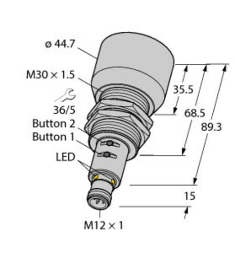 Turck Ultraschallsensor RU600U-M3 #1610041