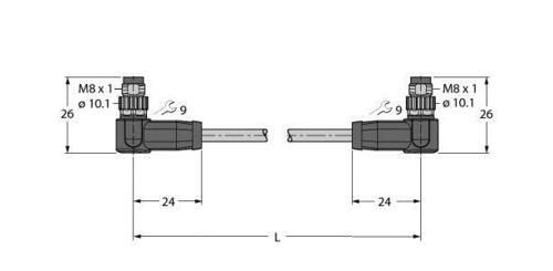 Turck Leitung für Industrial Ethernet PSWS4MPSWS4M44143M