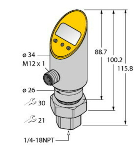 Turck Drucksensor verdrehbar PS600R-502 #6833947 Turck Drucksensor verdrehbar PS600R-502 #6833947