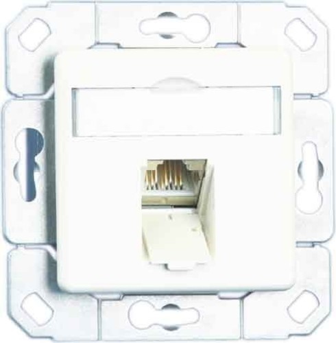 Metz Connect Anschlussdose,Kat.6 1xRJ45,Upk,rws TN E-DATC6-1Upk-rws