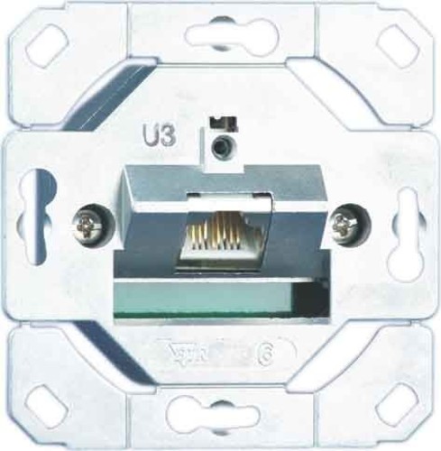 Metz Connect Anschlussdose,Kat.6 1xRJ45,Up0 TN E-DATC6-1Up0