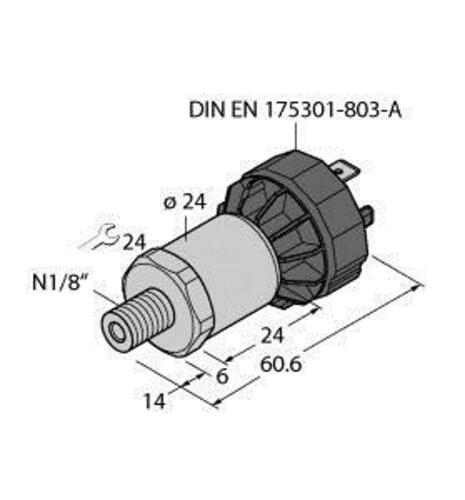 Turck Drucktransmitter mit Spannungsausgang PT15PSIG1014U1DA91