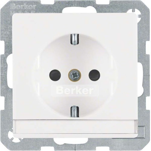 Berker SCHUKO-Steckdose m.Beschriftungsfeld 41496089