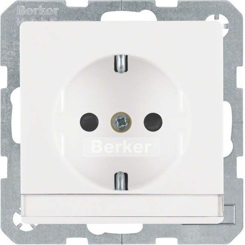 Berker SCHUKO-Steckdose m.Beschriftungsfeld 47496089