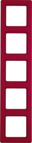 Berker Rahmen rot, samt 5-fach 10156062