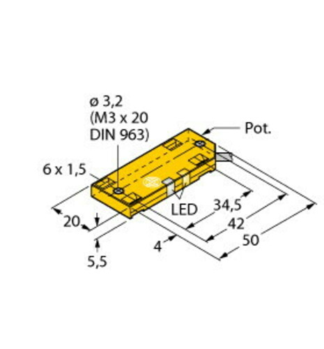 Turck Sensor kapazitiv BC10-QF5.5-AN6X2 7M