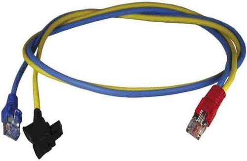 Homeway Y-Patchkabel LAN/TAE bl/ge 1,0m HCAHNG-B2404-A010