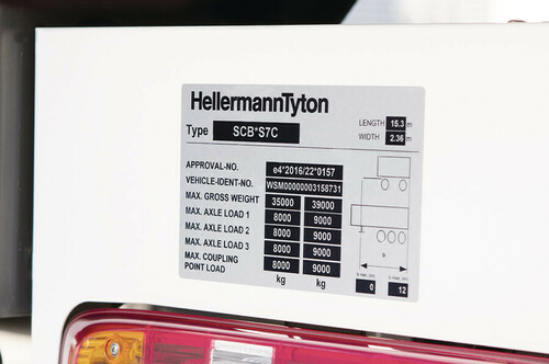 HellermannTyton Typenschild Thermotransfer 500 Stück auf Rolle TAG63.5-50.8T1