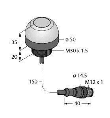 Turck Bestückungssensor Pick-to-Light K50ALBT2FXGHQP