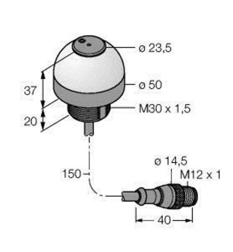 Turck LED-Anzeige Kennleuchte K50LGRA1YPQP