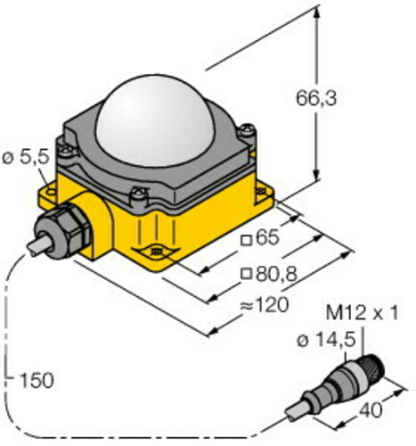 Turck LED-Anzeige Kennleuchte K80LGRYB4PQP