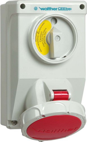 Walther Werke Wandsteckdose 16A 4P 500V 7h IP67 AT119407