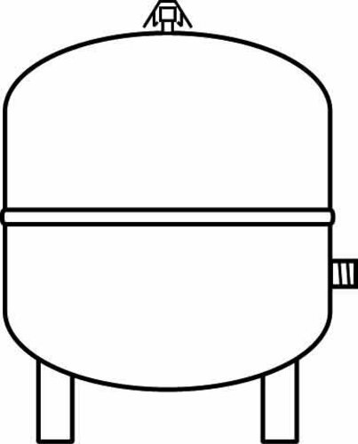 Vaillant Solar-Ausdehnungsgefäß 100 l bodenstehend 0020020655