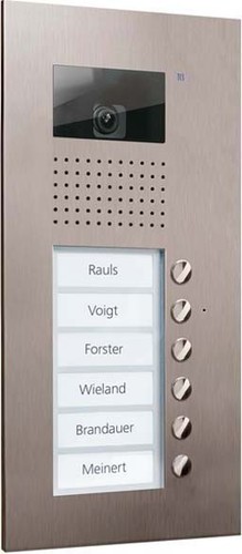 TCS Tür Control Video color Außenstation V PUK 6 Tasten 1-spalt AVU14060-0030