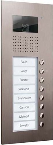 TCS Tür Control Video color Außenstation V PUK 8 Tasten 1-spalt AVU14080-0030