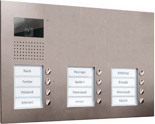 TCS Tür Control Video color Außenstation V PUK 12 Tasten 3-spal AVU16120-0030