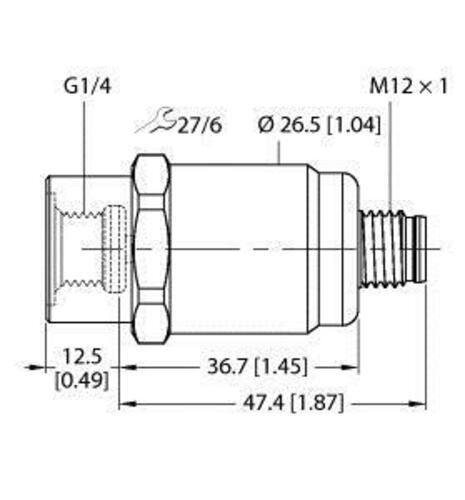 Turck Drucktransmitter mit Spannungsausgang PT6R-1001-U1-H1141