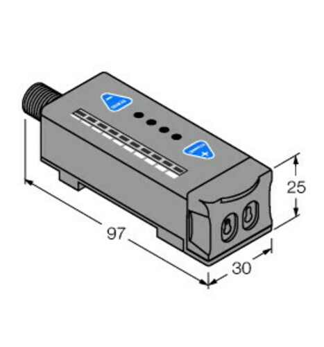 Turck Lichtleiter-Sensor für Glaslichtleiter R55FVBQ