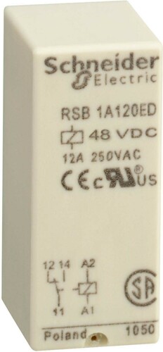 Schneider Electric Schnittstellenrelais 48V DC RSB1A120ED