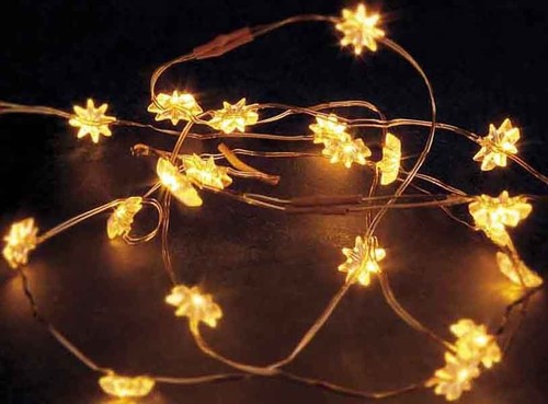 Hellum LED-Lichterkette m.Sternen 20-tlg. gelb, batt. 570830