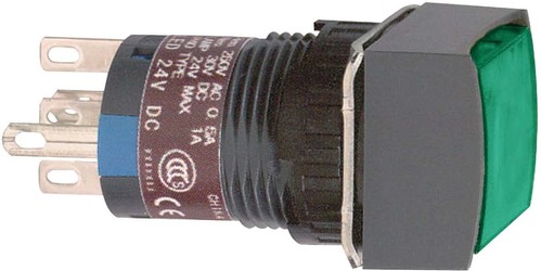 Schneider Electric Leuchtdrucktaster, grün o. Rastung, 24V, 2W XB6ECF3B2P