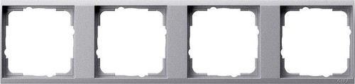 Gira Tragplatte 4-fach klar aluminium 1464726