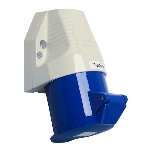 Walther Werke Wandsteckdose 16A 7P 230V 9h IP44 110709