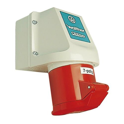Walther Werke Wandsteckdose 16A 7P 400V 6h IP44 111706