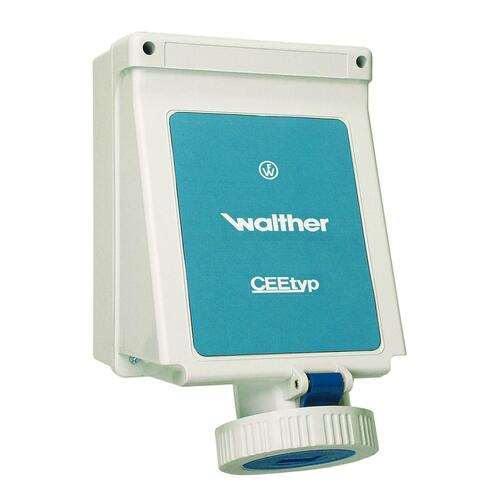 Walther Werke Wandsteckdose 63A 5P 230V 9h IP67 168509