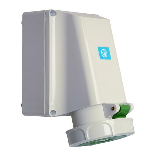 Walther Werke Wandsteckdose 63A 4P >50-500V 2h IP67 169402