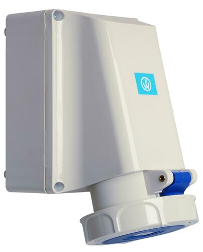 Walther Werke Wandsteckdose 63A 5P 230V 9h IP67 169509