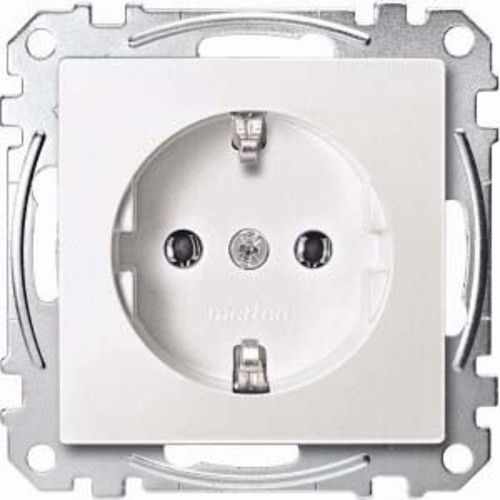 Merten SCHUKO-Steckdose polarweiß Schraub-Liftklemme MEG2401-0419