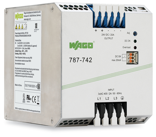 WAGO GmbH & Co. KG Stromversorgung 24V DC, 20A 787-742