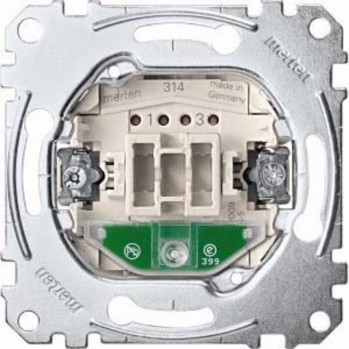 Merten Aus-Kontrollschalter-Eins. 2-pol.10AX 250V AC MEG3102-0000