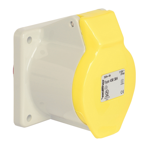 Walther Werke Anbaudose gerade 32A 3P 110V 4h IP44 430304