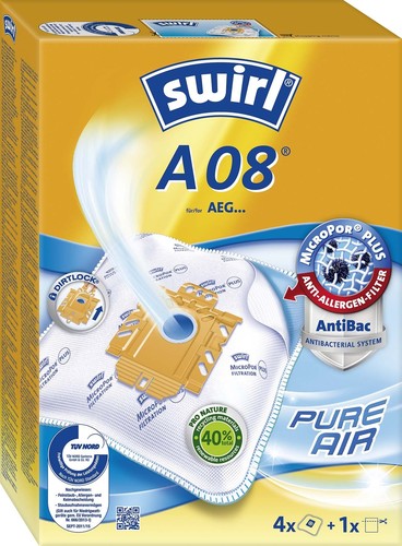 Swirl Staubbeutel für AEG A 08(A09) EcoPor VE4