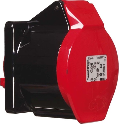 Walther Werke Anbaudose gerade 125A 4P 400V 6h IP67 479406SW