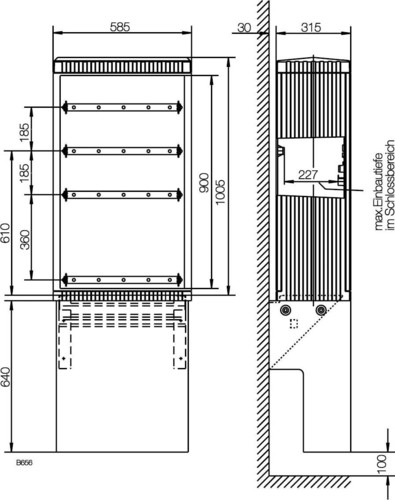 ABN Kabelverteilerschrank Gr.0/1005 SK100GA