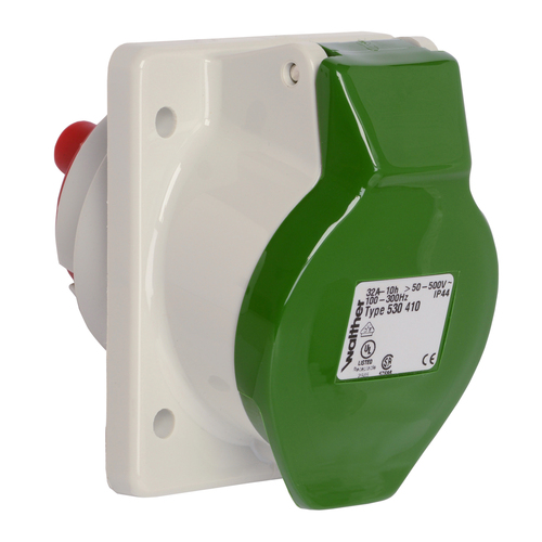 Walther Werke Anbaudose schräg 32A 4P >50-500V 10h IP44 530410