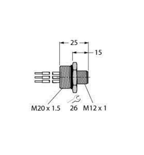 Turck Einbauflansch U9523-111