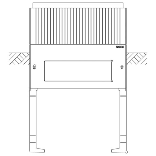 ABN Sockel Gr.0 2-feld Höhe 900mm SX005