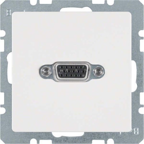 Berker Steckdose VGA polarweiß samt 3315406089