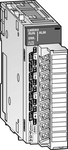 Mitsubishi Electric Analogausgangsmodul 4x Strom/Spannung L60DA4